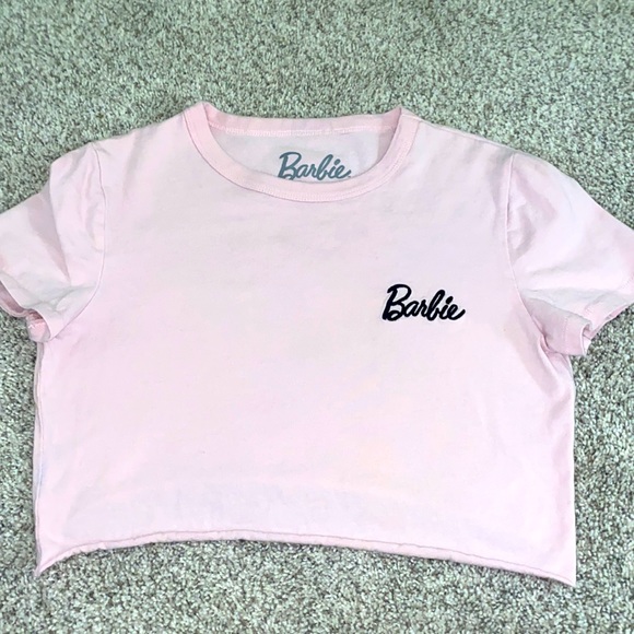 PINK BARBIE CROP TOP SUPER CUTE - Picture 1 of 2